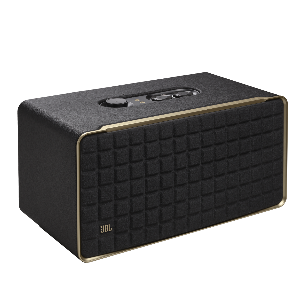 JBL Authentics 500 Hi-Fidelity Smart  Home Speaker with Wi-Fi, Bluetooth and Voice Assistants with Retro Design.