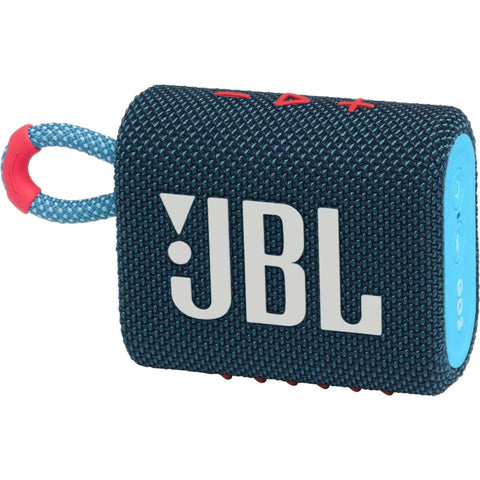 JBL GO 3 Portable Waterproof Speaker - Blue and Pink - 