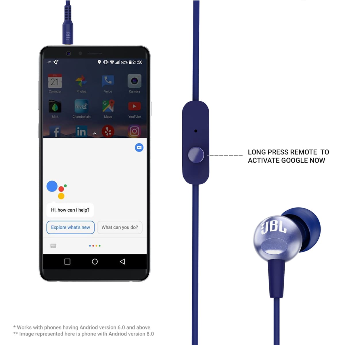 JBL C200SI In-Ear Headphones with Built-in Microphone JBL C200SI In-Ear Headphones with Built-in Microphone