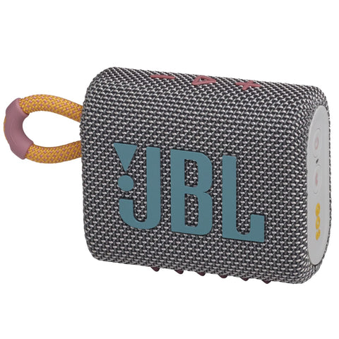 JBL GO 3 Portable Waterproof Speaker - Grey - Bluetooth JBL GO 3 Portable Waterproof Speaker - Grey - Bluetooth