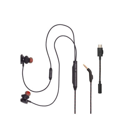 JBL Quantum 50C Wired in-ear gaming headset with USB-C adapter