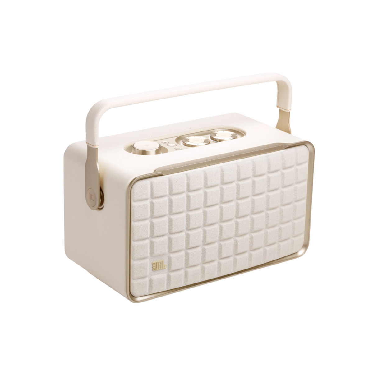JBL Authentics 300 Portable Smart Home Speaker with Wi-Fi, Bluetooth and Voice Assistants with Retro Design.