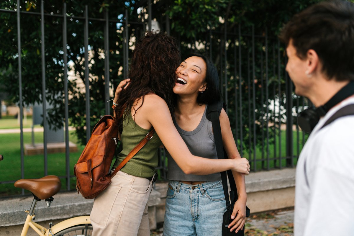 Friends on campus