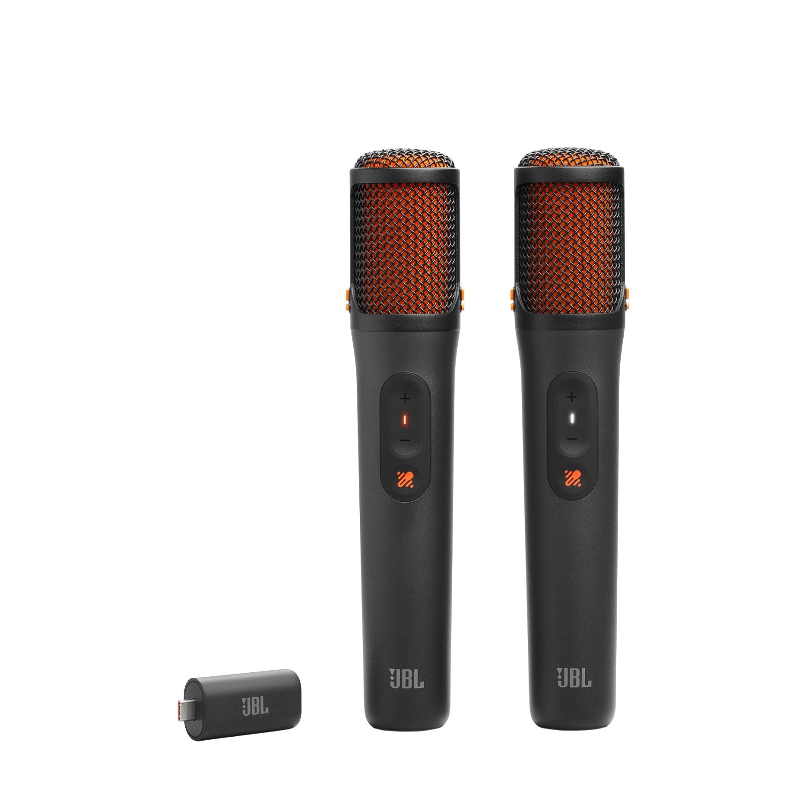JBL Easy Sing Mics Two Wireless AI-Powered Microphones with Real-Time Vocal Removal