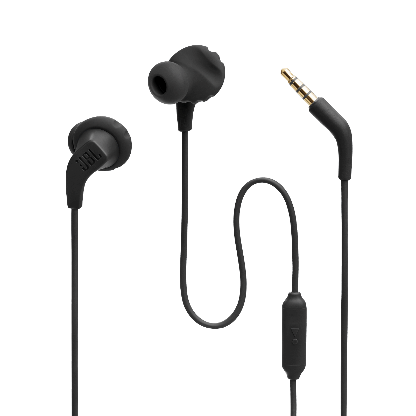 JBL ENDURANCE RUN 2 WIRED Waterproof Wired Sports In Ear Headphones Black