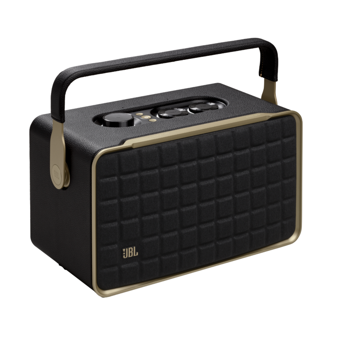 JBL AUTHENTICS 300 Portable smart home speaker with Wi-Fi, Bluetooth and voice assistants with retro design.