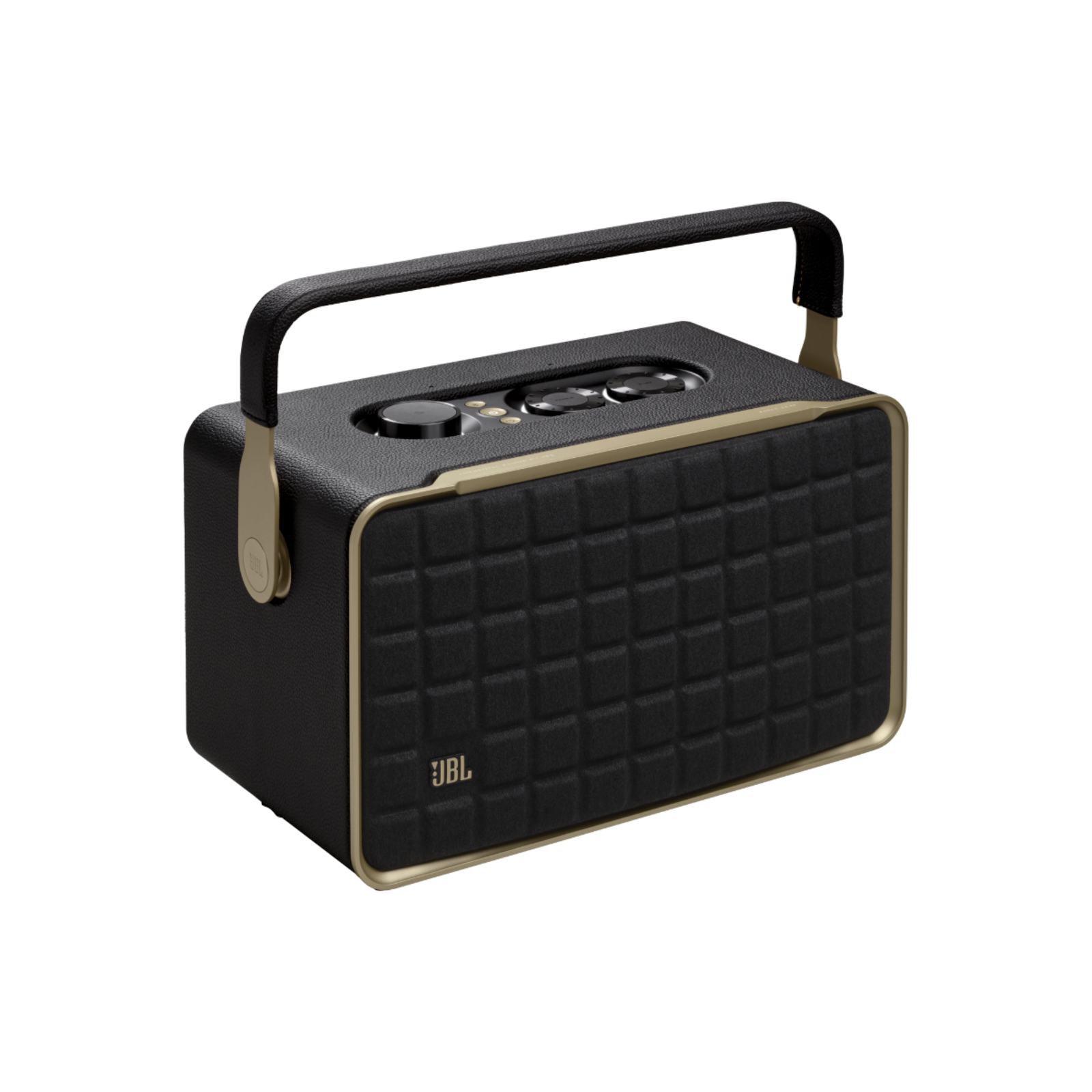 JBL Authentics 300 Portable Smart Home Speaker with Wi-Fi, Bluetooth and Voice Assistants with Retro Design.