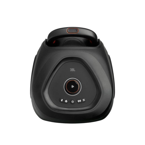 JBL PartyBox 330 Portable Party Speaker with JBL Legendary Sound, Futuristic Lighting, a Telescopic Handle and Wide Wheels.