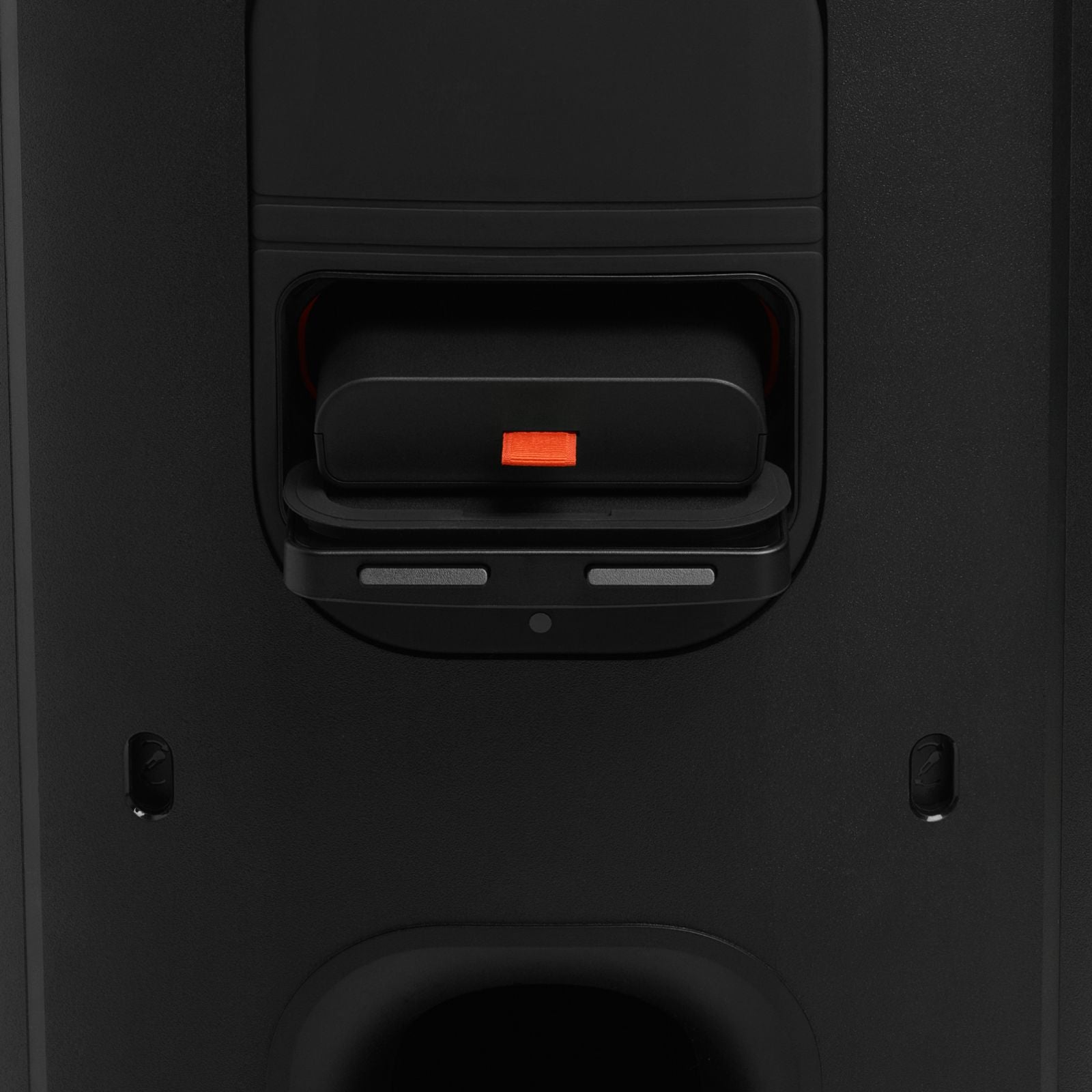 JBL PartyBox 330 Portable Party Speaker with JBL Legendary Sound, Futuristic Lighting, a Telescopic Handle and Wide Wheels.