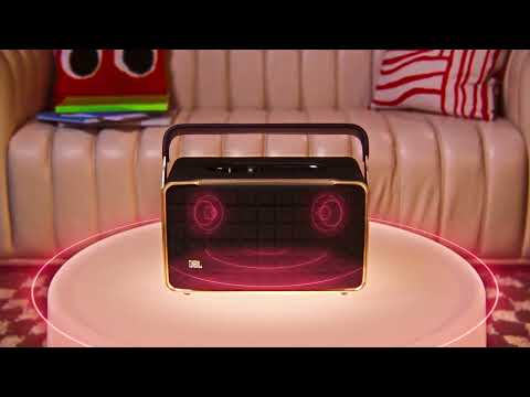 JBL Authentics 300 Portable Smart Home Speaker with Wi-Fi, Bluetooth and Voice Assistants with Retro Design.
