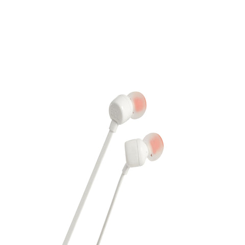 JBL TUNE 110 in-ear headphones.