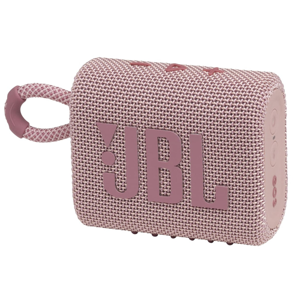 JBL GO 3 Portable Waterproof Speaker - Pink - Bluetooth
