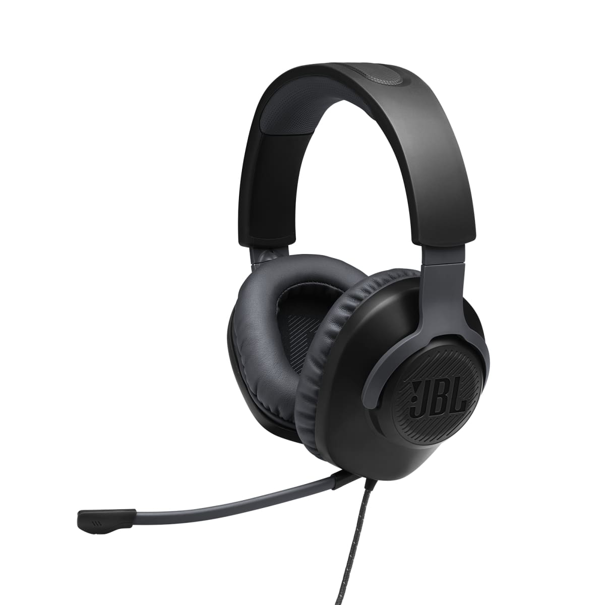 JBL Quantum 100 Wired over-ear gaming headset with a 