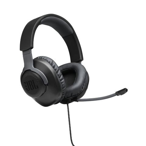 JBL Quantum 100 Wired over-ear gaming headset with a 