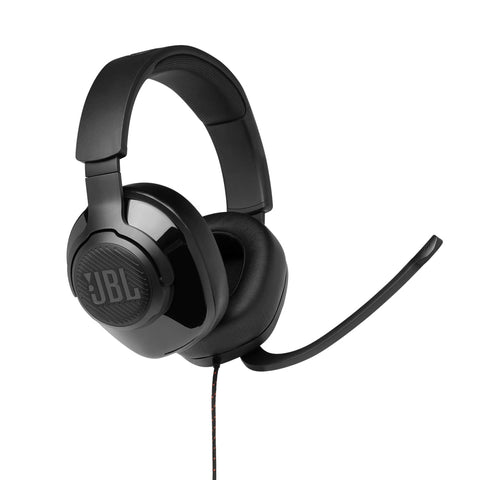 JBL Quantum 200 Wired over-ear gaming headset with flip-up 