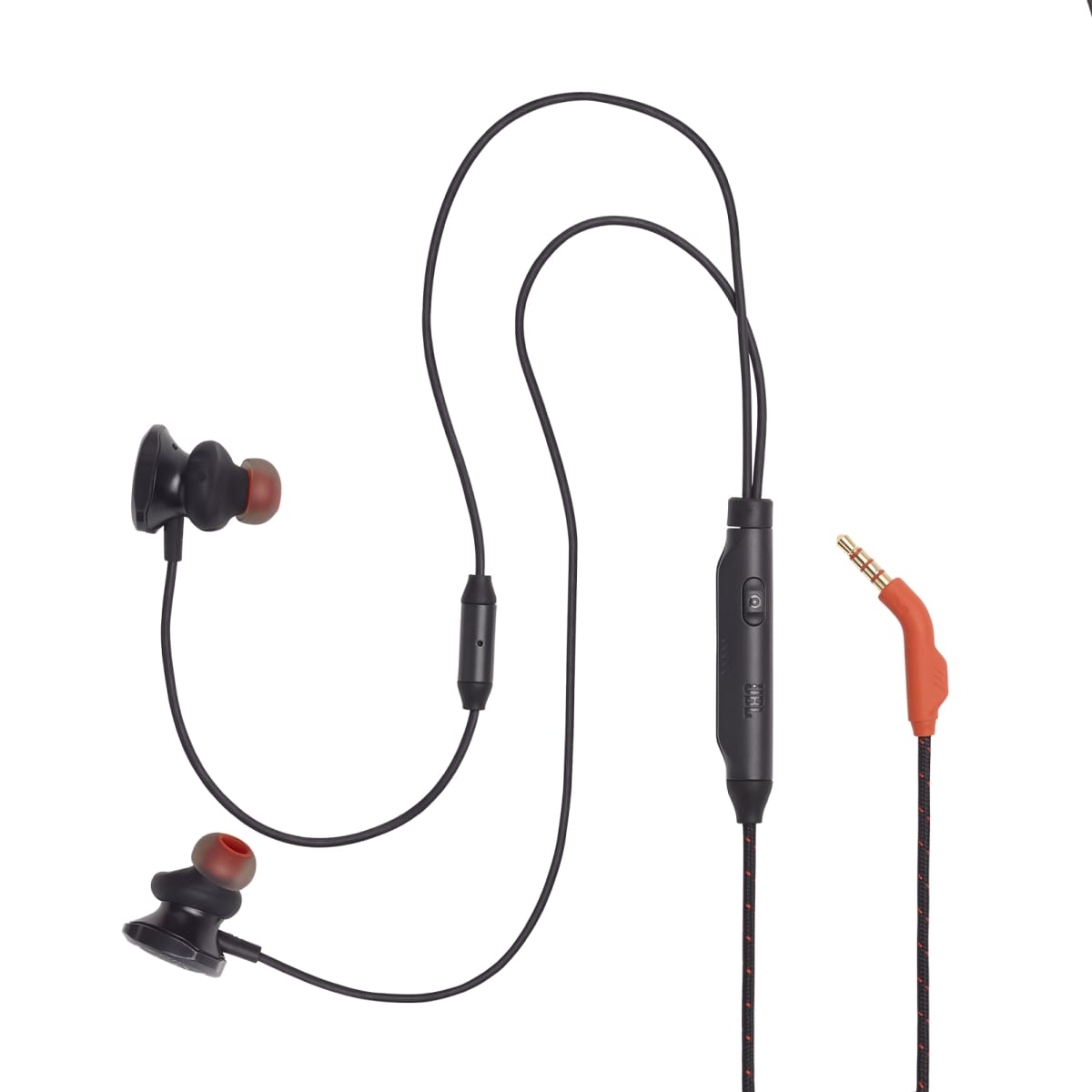 JBL Quantum 50 wired in-ear gaming headset with volume 